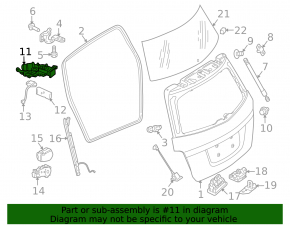 Mercedes GLC 16-19 tailgate motor drive