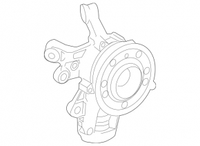 Trunnion with hub rear right Mercedes GLS-class X166 13-19 with casing