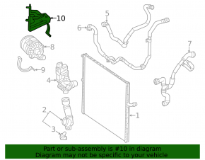 Auxiliary Cooling Pump Bracket Mercedes W167 GLE 450 20-24 3.0h