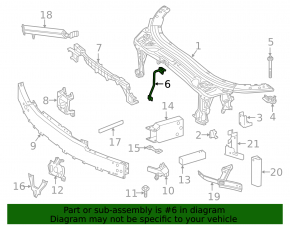 Mercedes C-class W205 15-21 hood lock bracket on TV