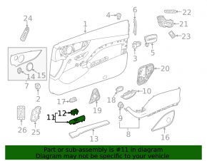 Mercedes W213 E 17-23 rear left window control trim, beige