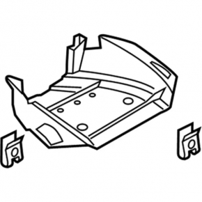 Ford Escape MK3 13-19 center dash trim for small display