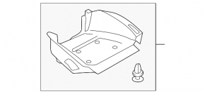 Ford Escape MK3 13-19 center dash trim for small display