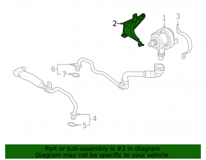 BMW 3 G20 20-26 B58 Small Cooling Motor Bracket (2 parts)
