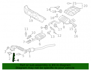 Front muffler bracket VW CC 08-17