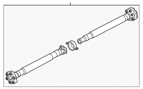 Rear driveshaft for BMW 3 Series G20 21-25 plug-in RWD