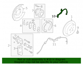 Rear right brake hose Subaru Forester 14-18 SJ 2.0