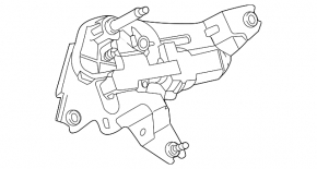 Nissan Murano Z51 rear windshield wiper linkage with motor