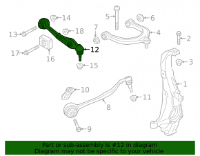 Front lower right arm BMW X5 G05 19-23 rear SIDEM