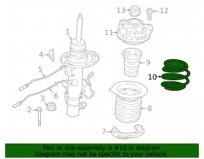 Front right spring BMW X3 G01 18-