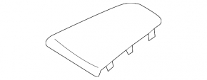 Volvo XC60 18-25 black front panel speaker trim, upper, Bowers & Wilkins