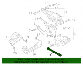 Rear left transverse control arm Polestar 2 21-
