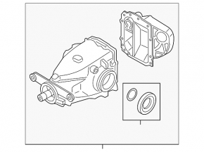 Rear differential gearbox BMW 3 F30 12-16 3.15 94k rusty