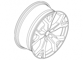Wheel disk R22 x 9.5J BMW X7 G07 19-25 style 756, dark gray