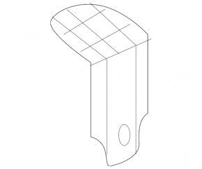 Front center left wing bracket VW Atlas 18-20 prerest