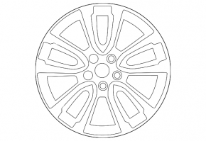 Set of 4 R18 wheels for Nissan Pathfinder 13-16