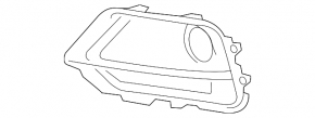 Left fog light plug Chevrolet Trax 17-22