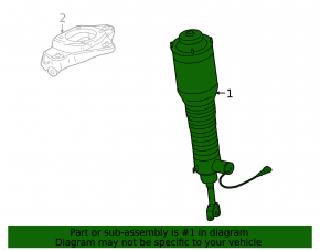Front left air shock absorber for Audi A6 04-11