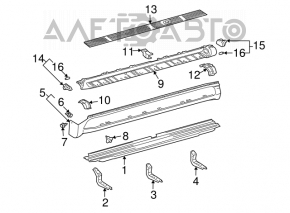 Right side step for Lexus GX470 03-09