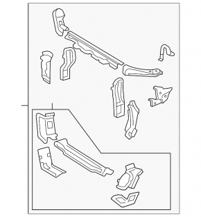 TV panel radiator Lexus ES350 07-12