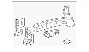 Front left side member for Toyota Prius V 12-17
