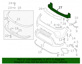 Kia Soul 2020-25 Front Bumper Reinforcement