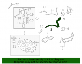 Lexus Hs250h 10-12 Fuel Filler Neck