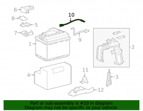 Negative terminal of the Lexus NX300h battery 15-17