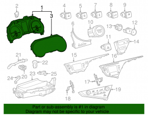 Instrument cluster Toyota Camry v70 18-20 LE\SE scratches, broken latch