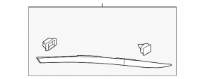 Rear left window molding for Kia Optima 16-20