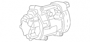 Air Conditioning Compressor Toyota Prius 50 16-22