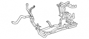 Air Conditioner Hose Rear Row Toyota Highlander 17-19 Front