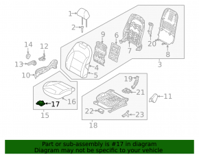Occupant Sensor Kia Niro 17-22