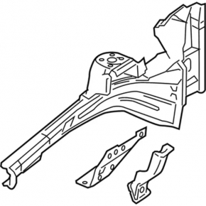 Front left quarter Ford Flex 09-12 prerest