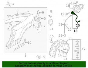 Fuel filler flap lock Audi Q7 16-