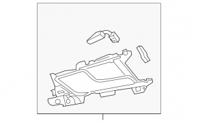 Audi A4 B9 17-25 inner rear right door handle with trim