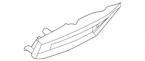 Left front bumper reflector for Porsche Taycan 20-24