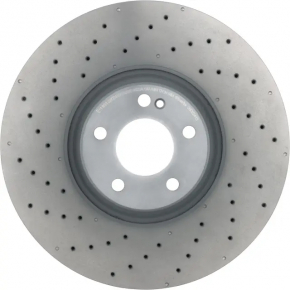 Front left brake disc Mercedes W213 E 17-23 360/36mm with perforation, rusty