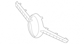 Mercedes C-class W205 19-21 grille cover for the camera