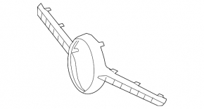 Mercedes C-class W205 19-21 grille cover for the camera