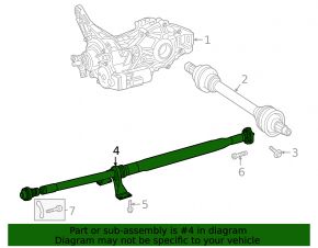 Cardan shaft driveshaft Mercedes X247 GLB 20-26