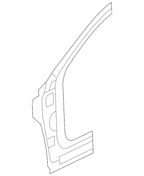 Front left quarter panel Mazda3 03-09 HB white