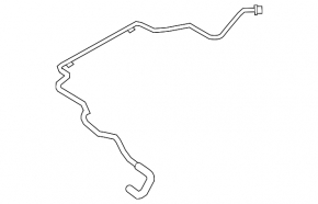 Cooling pipe return tank-head Ford Fusion mk5 13-20 2.5 long