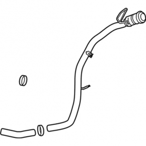 Fuel filler neck Lincoln MKZ 17-20 hybrid
