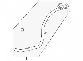 Fuel filler neck Lincoln MKZ 17-20 hybrid