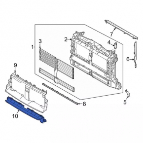 Radiator Air Duct Lower Ford Bronco Sport 21-25 1.5T