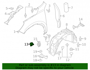 Engine protection side arch right front Ford Escape 23-26 no fragment