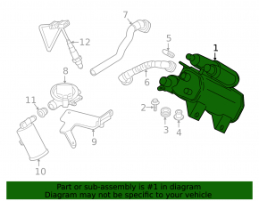 Carbon Canister Absorber Naked BMW X3 F25 13-17 2.0T