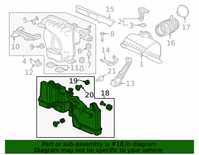 Air resonator Honda Civic X FC 16-21 2.0