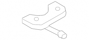 Rear left muffler bracket BMW 5 G30 17-23 2.0T, 3.0T, 530e hybrid
